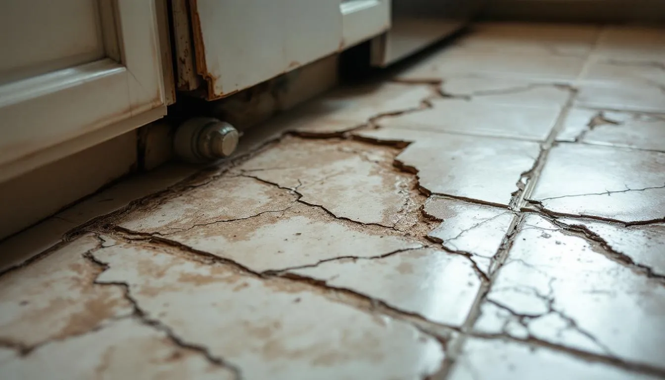 Cracked or Lifting Kitchen Floor Tile in Manor